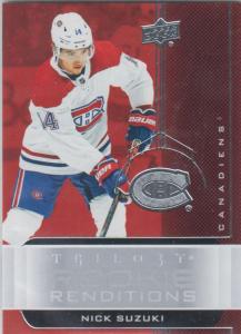 Nick Suzuki - 2019-20 Upper Deck Trilogy - Rookie Renditions RR-40