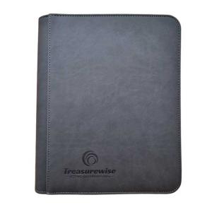 TreasureWise - WiseGuard Mini Zip Toploader Binder 4 (112 cards) [Grey]