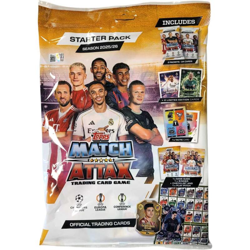 1 Starter Pack - 2025-26 Topps Match Attax (Champions League and more)
