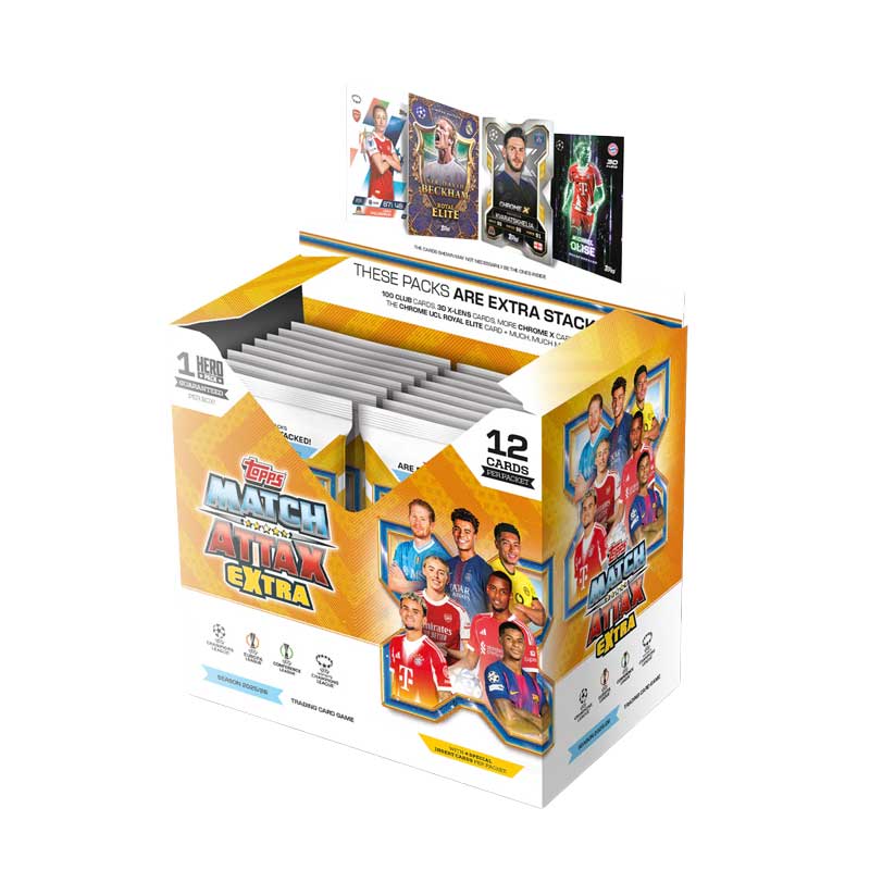 1 Sealed Box (32 paket) - 2025-26 Topps Match Attax EXTRA (Champions League mfl)