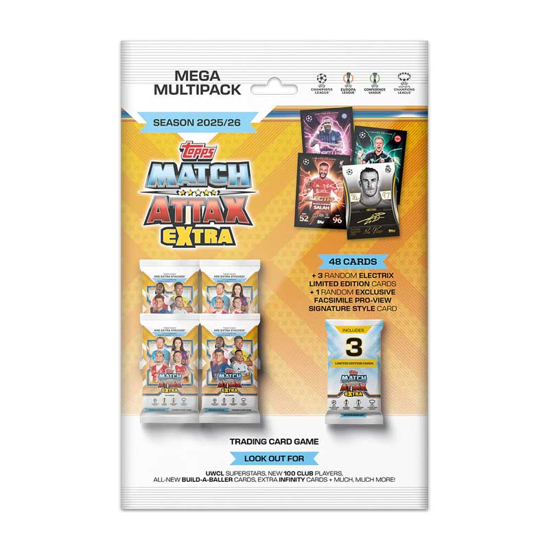1 Mega Multipack - 2025-26 Topps Match Attax EXTRA (Champions League mfl)