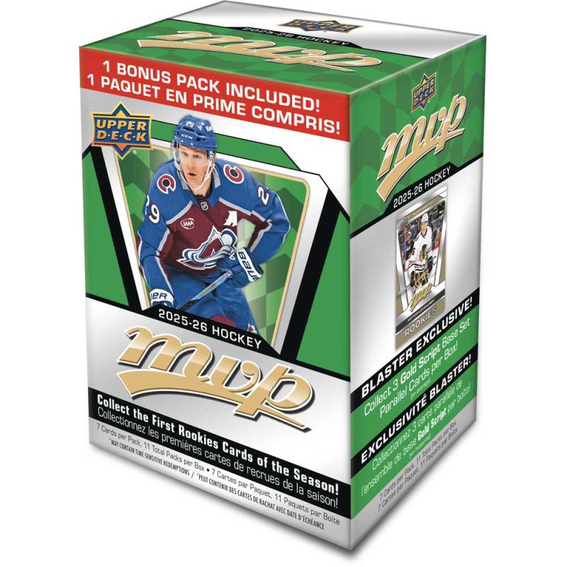 FÖRKÖP: Hel Blaster Box 2025-26 Upper Deck MVP Retail (11 Paket) (Preliminär release 27:e augusti 2025)