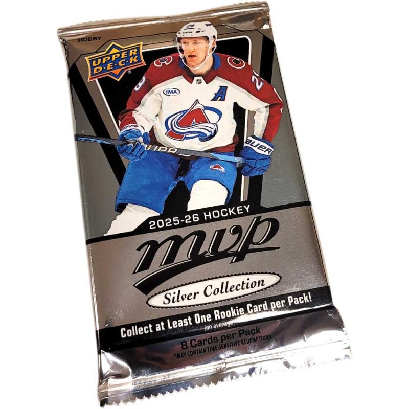 1 Pack 2025-26 Upper Deck MVP Hobby SILVER COLLECTION CDD (8 Cards)