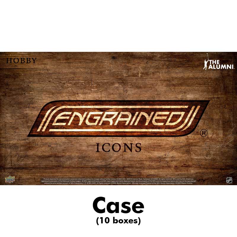 FÖRKÖP: Hel Case (10 boxar) Upper Deck 2024-25 Engrained Icons Hobby [03495] (Preliminär release 17:e december 2025)