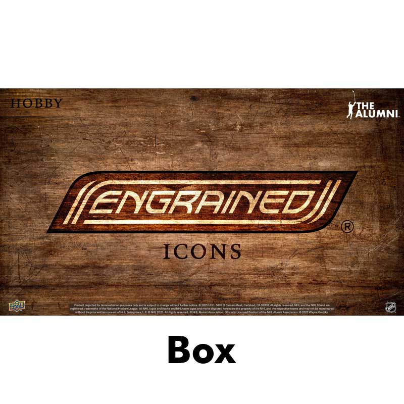 FÖRKÖP: Hel Box Upper Deck 2024-25 Engrained Icons Hobby (Preliminär release 17:e december 2025)