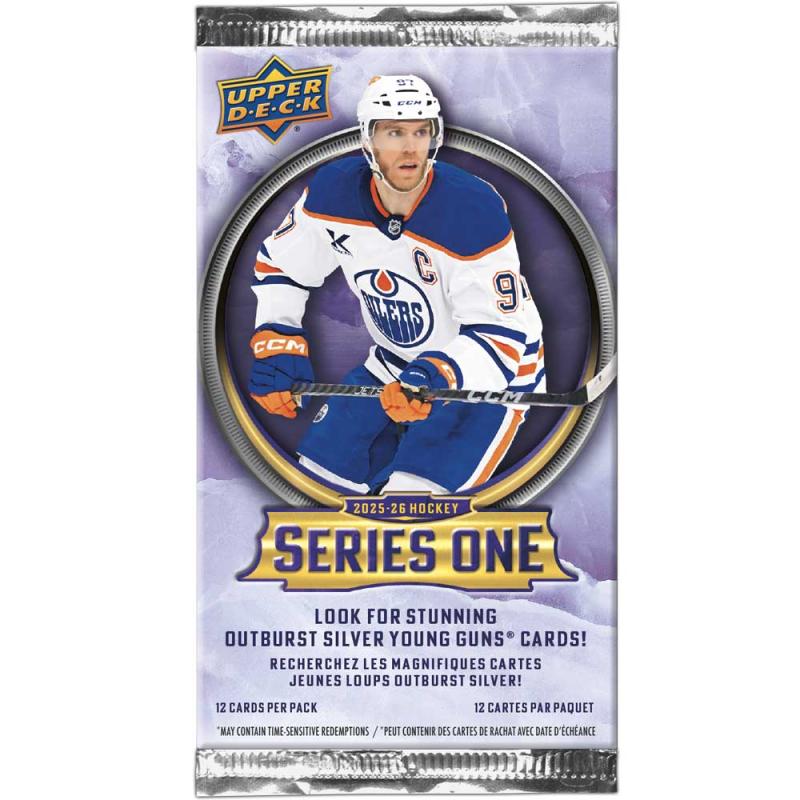PRE-BUY: 1 Pack 2025-26 Upper Deck Series 1 Retail (From Blaster Box) (Preliminary release November 5:th 2025)