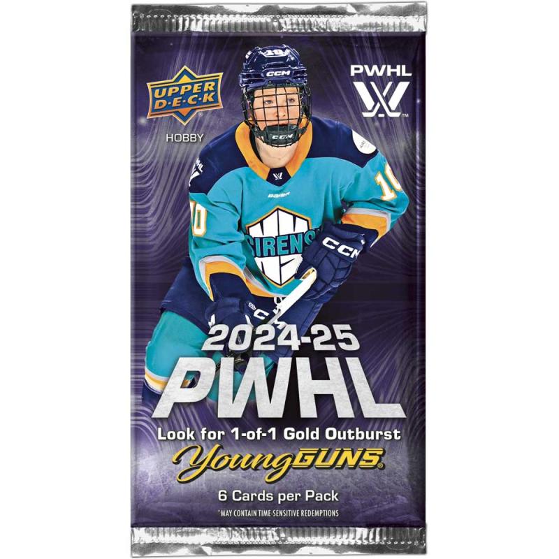 [MAX 6 PER HOUSEHOLD] 1 Pack 2024-25 Upper Deck PWHL Hobby (Professional Women's Hockey League)