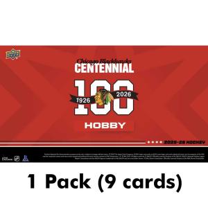 1 Pack 2025-26 Upper Deck Chicago Blackhawks Centennial Hobby
