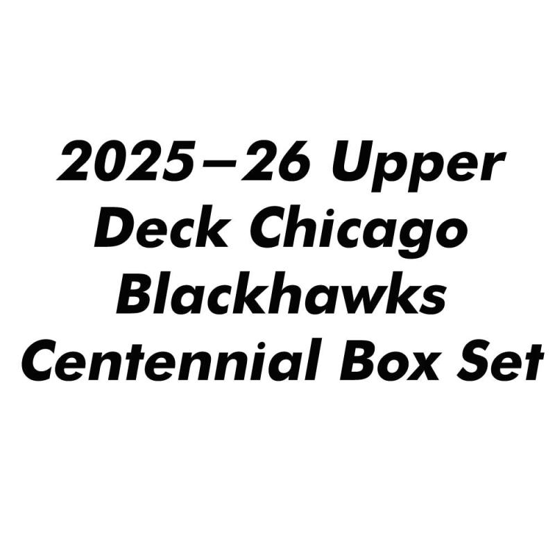 FÖRKÖP: Hel Box / Box Set 2025-26 Upper Deck Chicago Blackhawks Retail [Box Set] (Preliminär release 4:e september 2025)