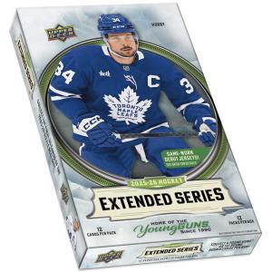 [MAX 3 PER HUSHÅLL] Hel Box 2025-26 Upper Deck Extended Series Hobby (12 Paket)