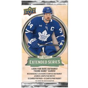 1st Paket 2025-26 Upper Deck Extended Series Retail (Från Blaster Box)
