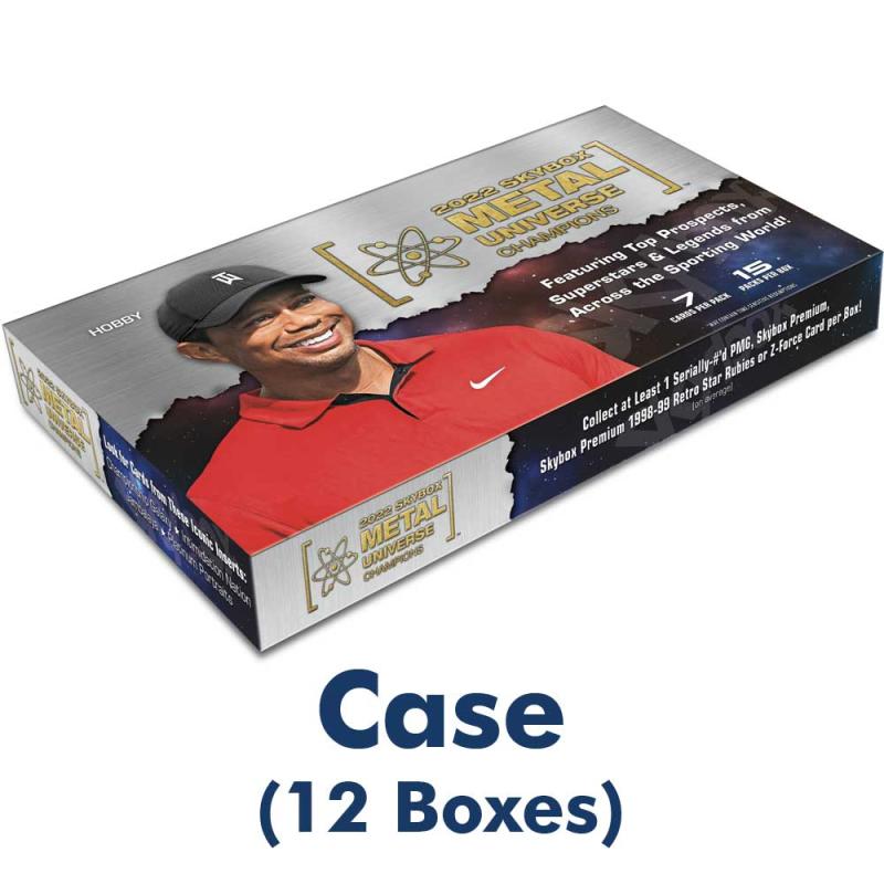 Sealed Case (12 Boxes) 2022 Skybox Metal Universe Champions Hobby (Multi sport) [10142]