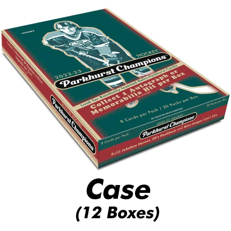 Sealed Case (12 Boxes) 2022-23 Upper Deck Parkhurst Champions Hobby [10348]