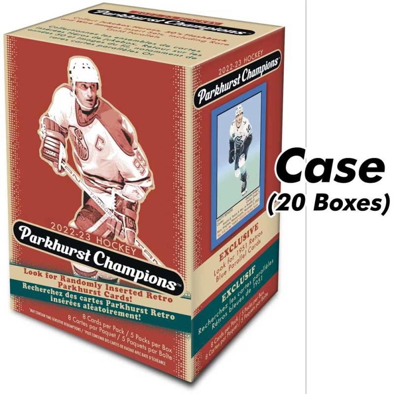 Sealed Case (20 Blaster Boxes) 2022-23 Upper Deck Parkhurst Champions Retail [10354]