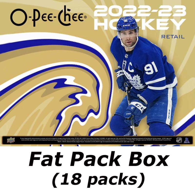 Sealed Box 2022-23 Upper Deck O-Pee-Chee Retail Fat Pack [10379]
