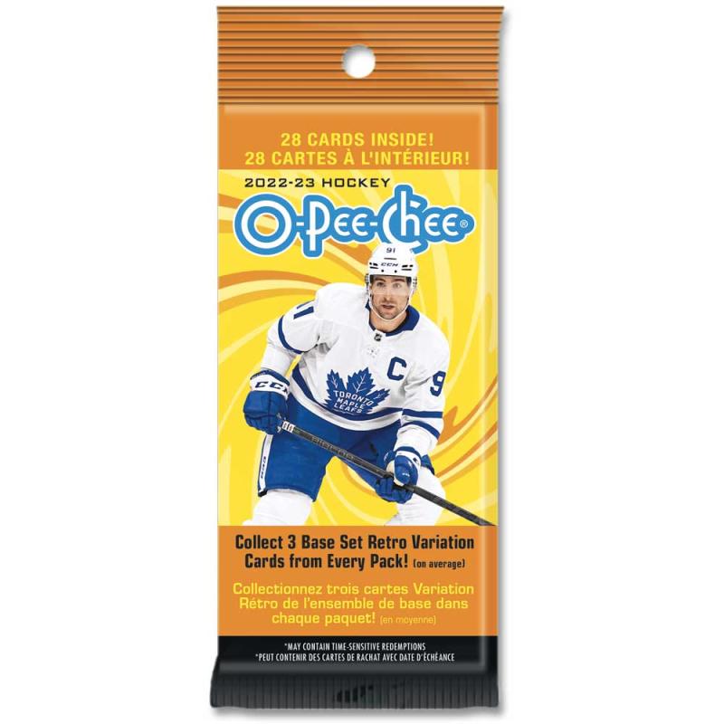 1st Fat Pack 2022-23 Upper Deck O-Pee-Chee Retail Fat Pack