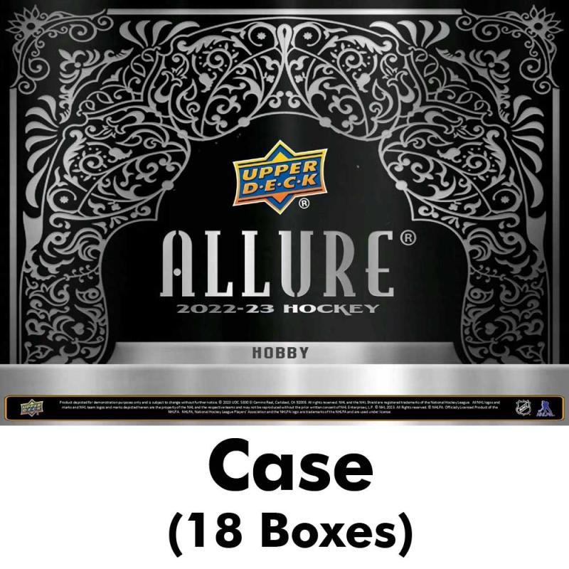 Sealed Case (18 Boxes) 2022-23 Upper Deck Allure Hobby [10453]
