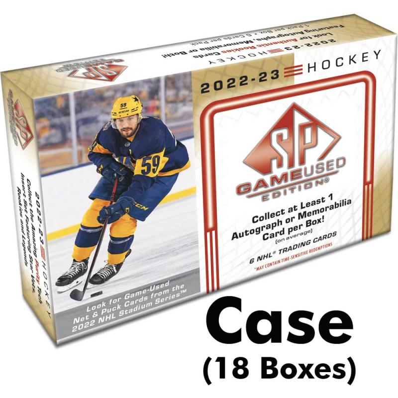 Sealed Case (18 Boxes) 2022-23 Upper Deck SP Game Used Hobby [11898]