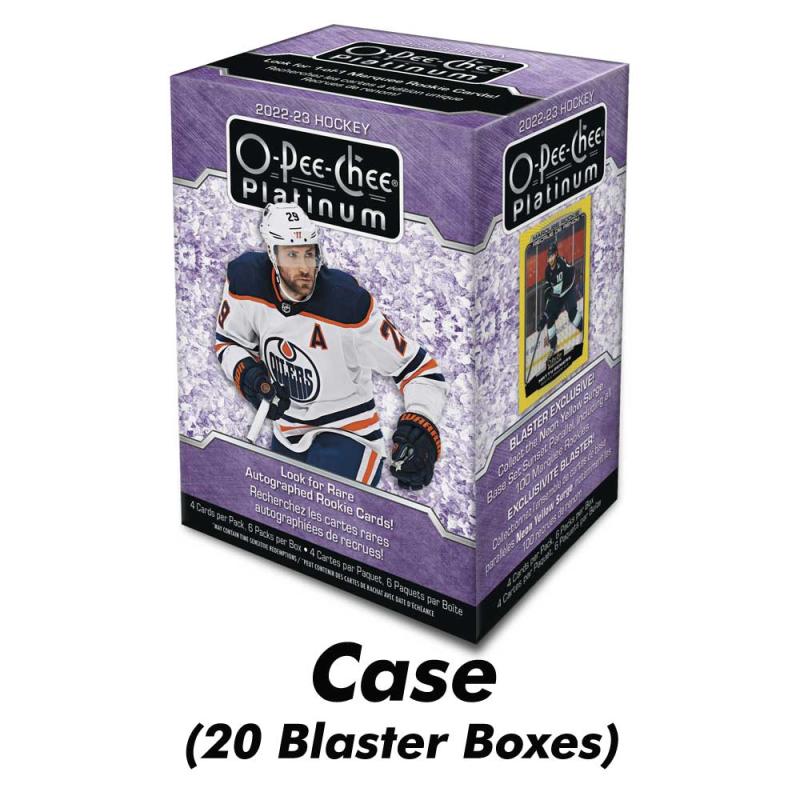 Hel Case (20 Blaster Boxar) 2022-23 Upper Deck O-Pee-Chee Platinum Blaster Box Retail [12064]