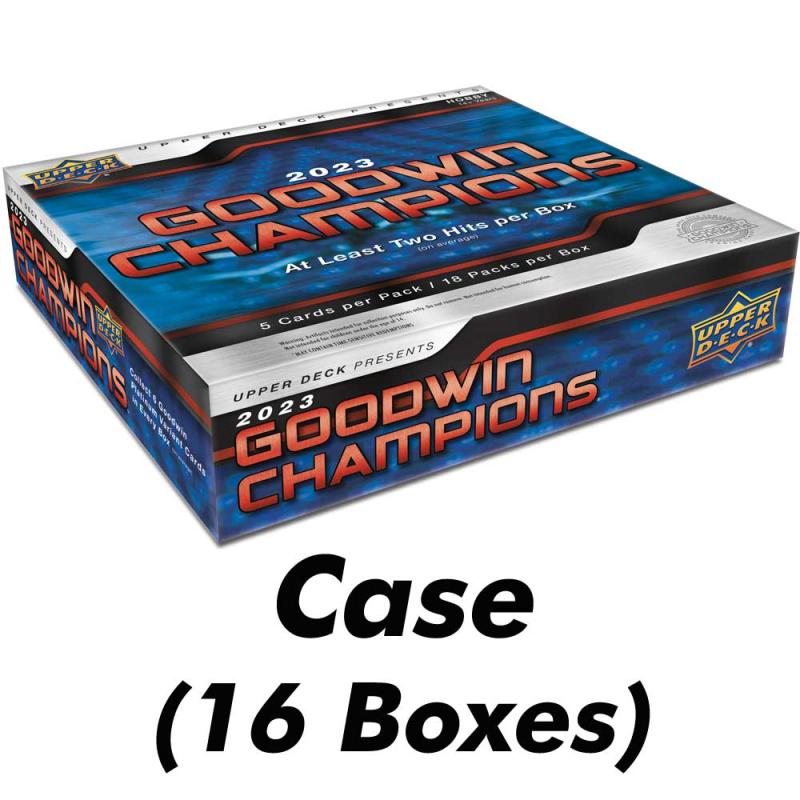 Sealed Case (16 Boxes) 2023 Upper Deck Goodwin Champions Hobby [12092]
