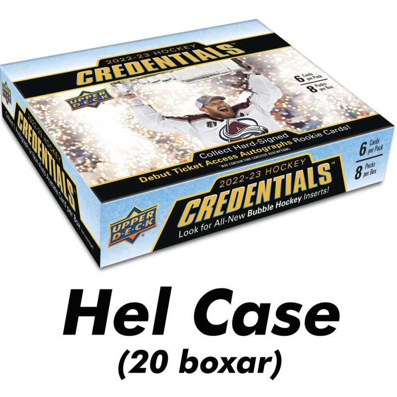 Sealed Case (20 Boxes) 2022-23 Upper Deck Credentials Hobby