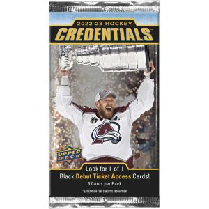 1 Pack 2022-23 Upper Deck Credentials Hobby