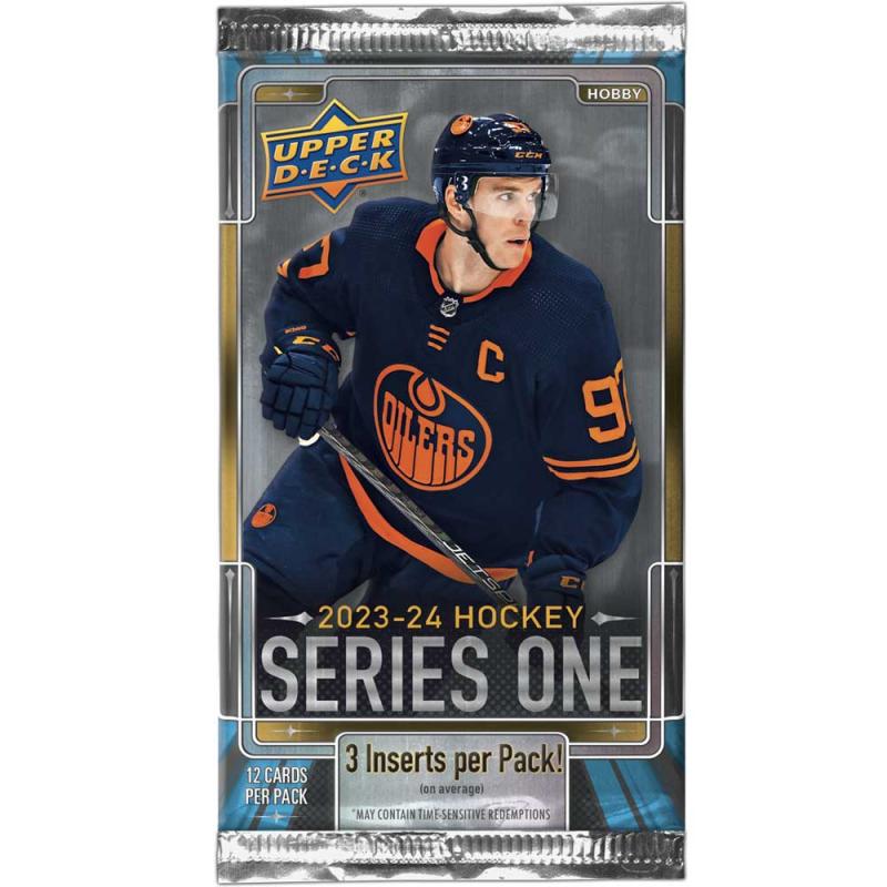 1 Pack 2023-24 Upper Deck Series 1 Hobby (12 cards)