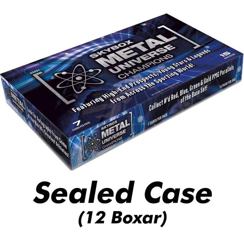 Sealed Case (12 Boxar) 2023 Upper Deck Skybox Metal Universe Champions Hobby [15236]