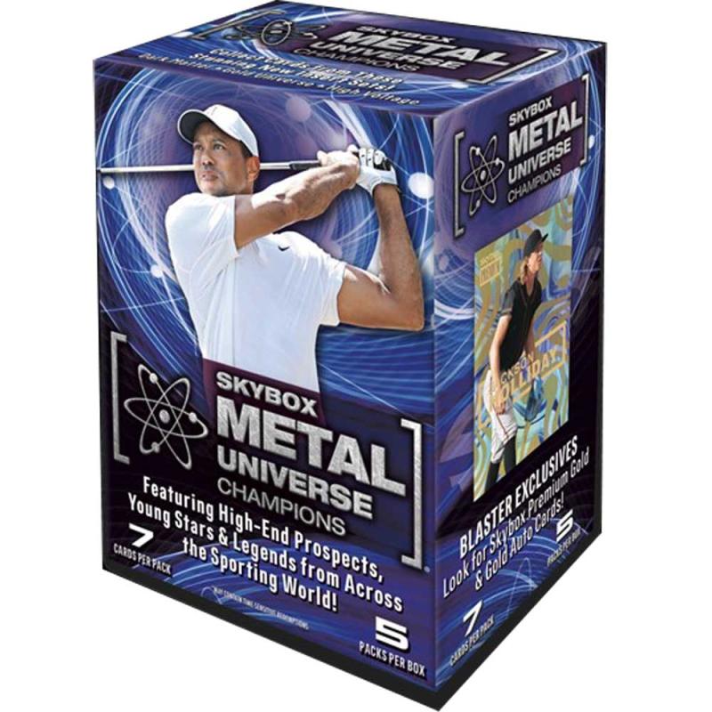PRE-BUY: Sealed Blaster Box 2023 Upper Deck Skybox Metal Universe Champions Retail (5 Packs) (Preliminary release April 24:th 2024)