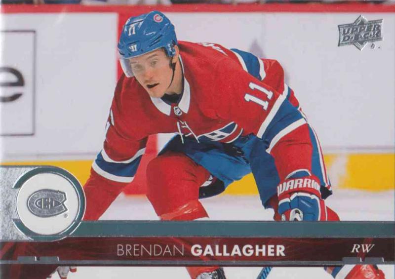 Brendan Gallagher - Montreal Canadiens 2017-2018 Upper Deck s2 #347