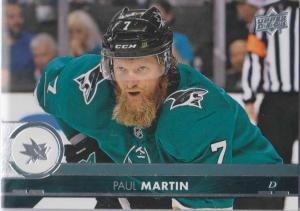 Paul Martin - San Jose 2017-2018 Upper Deck s2 #399