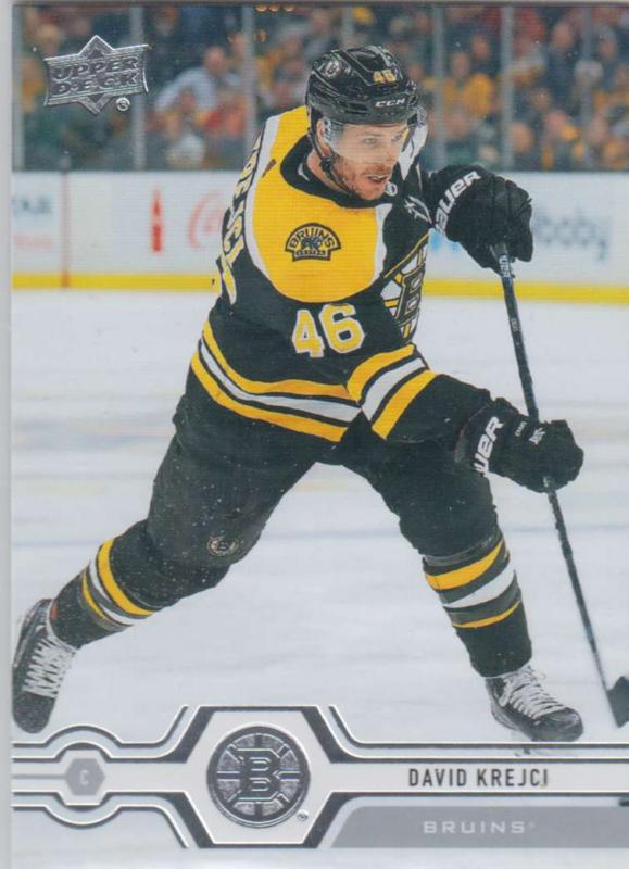 David Krejci - Boston Bruins 2019-2020 Upper Deck s1 #011