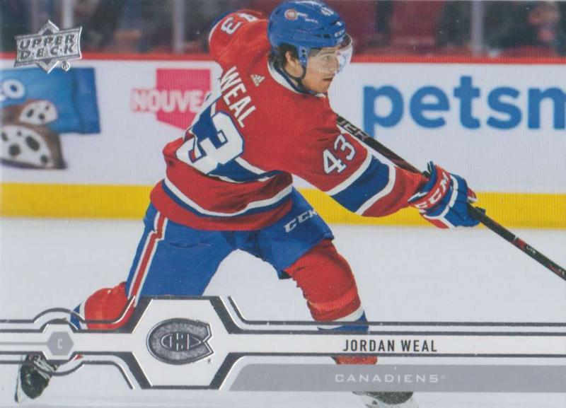 Jordan Weal - Montreal Canadiens 2019-2020 Upper Deck s1 #050