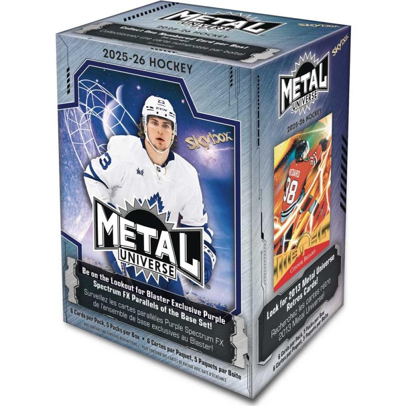 Sealed Blaster Box 2025-26  Upper Deck Skybox Metal Universe Retail (5 Packs)