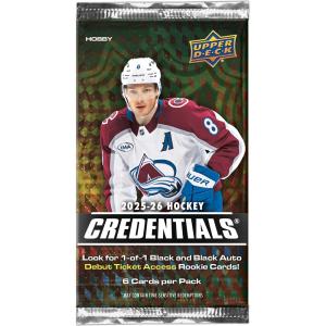 1st Paket 2025-26 Upper Deck Credentials Hobby