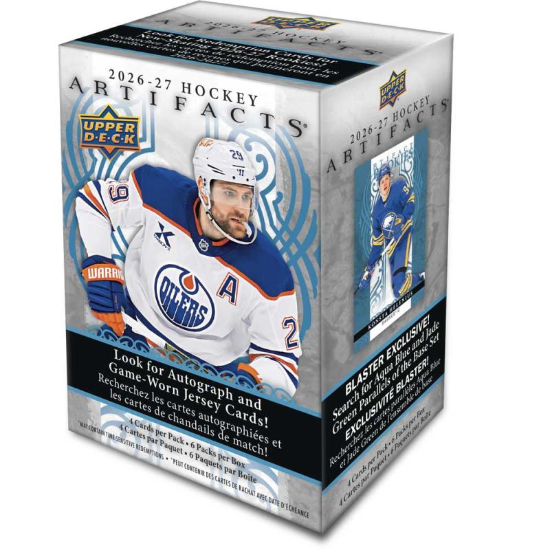 Sealed Blaster Box 2026-27 Upper Deck Artifacts Retail (6 Packs per box)