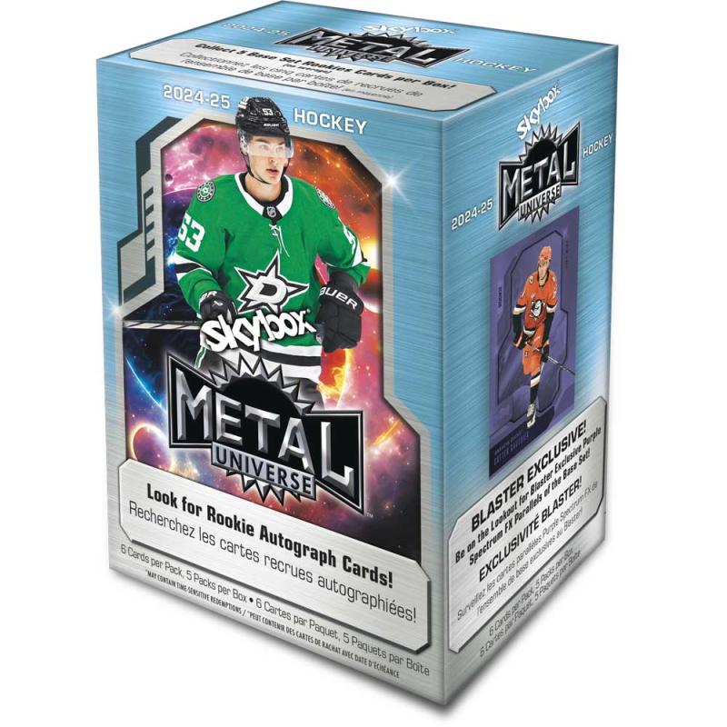 Hel Blaster Box 2024-25  Upper Deck Skybox Metal Universe Retail (5 Packs)