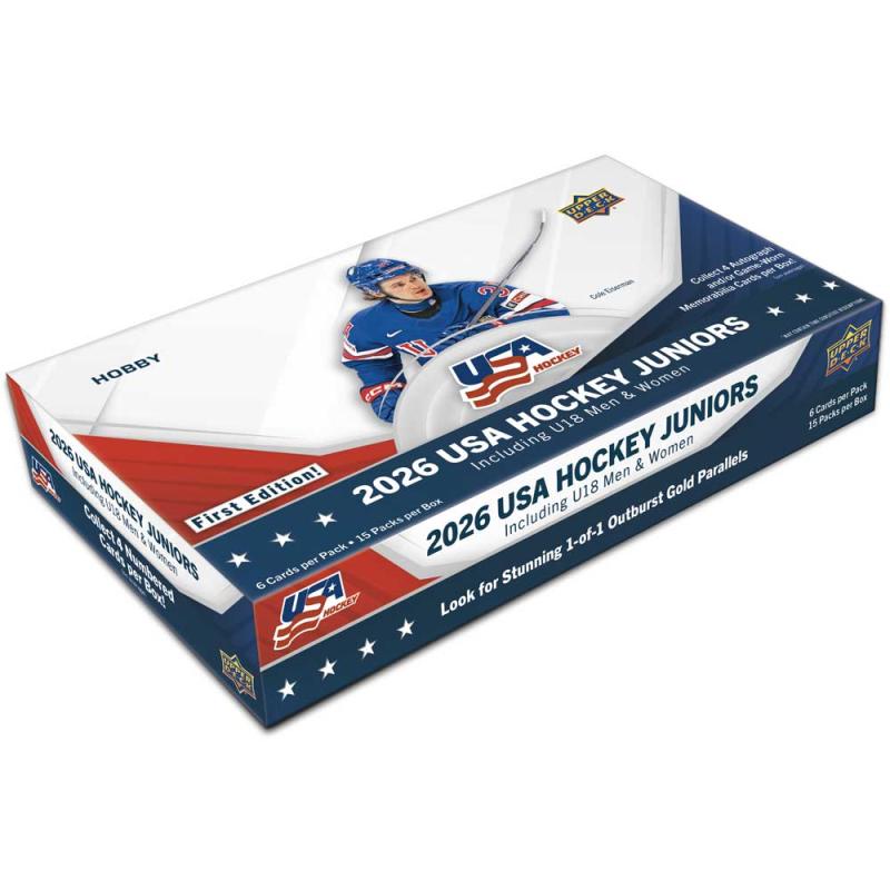 Sealed Box 2026 Upper Deck Team USA Juniors Inaugural Edition Hobby (15 packs)