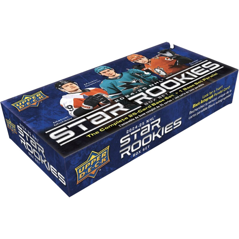 PRE-BUY: Sealed Box 2024-25 Upper Deck Star Rookies Hockey Box Set (Preliminary release March 5:th 2025)