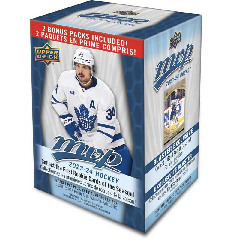 Hel Blaster Box 2023-24 Upper Deck MVP Retail (Totalt 15 Paket)