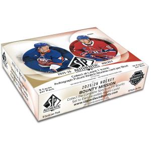 [MAX 5 PER HUSHÅLL] FÖRKÖP: Hel Box 2025-26 Upper Deck SP Authentic Hobby (Preliminär release 24:e juni 2026 14:00)