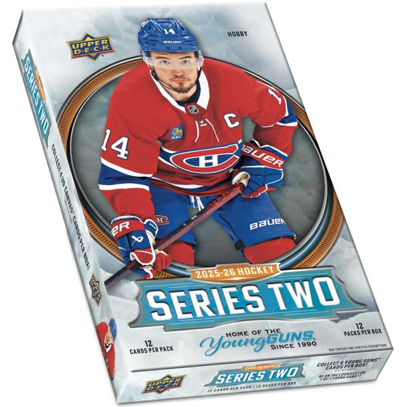 Hel Box 2025-26 Upper Deck Series 2 Hobby (12 paket)
