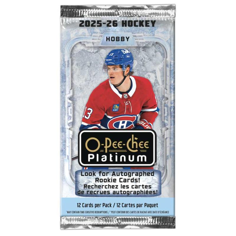 FÖRKÖP: 1st Paket 2025-26 Upper Deck O-Pee-Chee Platinum Hobby (Preliminär release 20:e maj 2026)