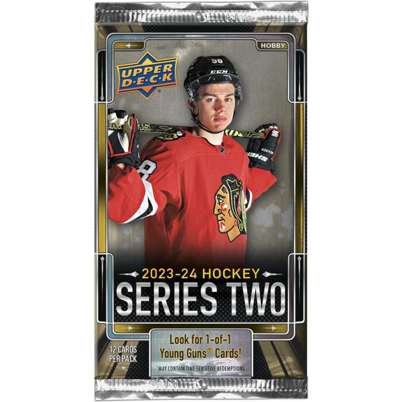 1st Paket 2023-24 Upper Deck Series 2 Hobby (12 kort)