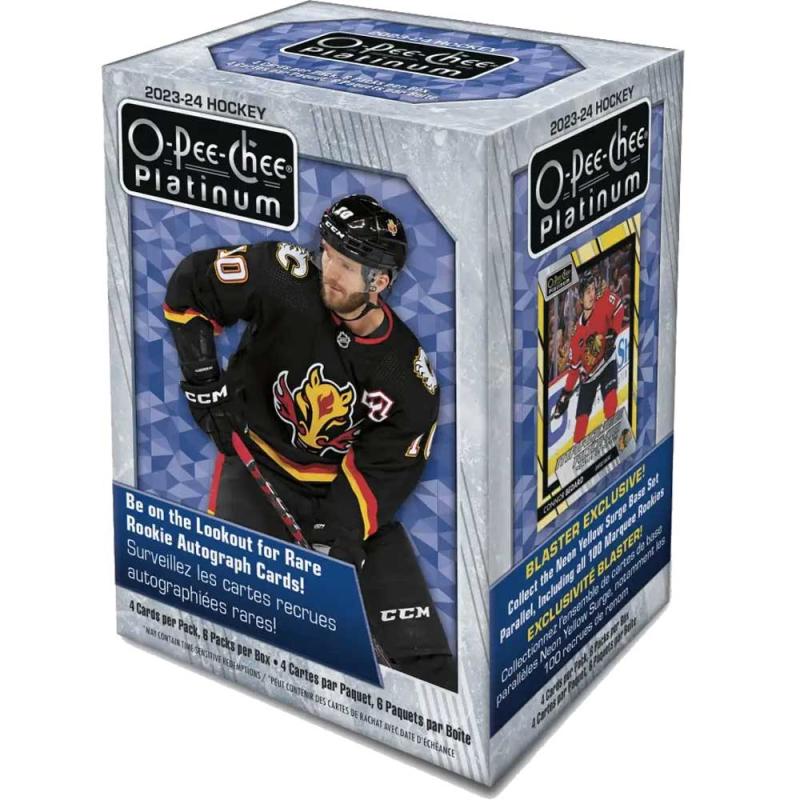 Sealed Blaster Box 2023-24 Upper Deck O-Pee-Chee Platinum Retail (6 Paket)