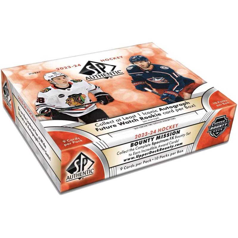 FÖRKÖP: Hel Box 2023-24 Upper Deck SP Authentic Hobby (Preliminär release 30:e oktober 2024)