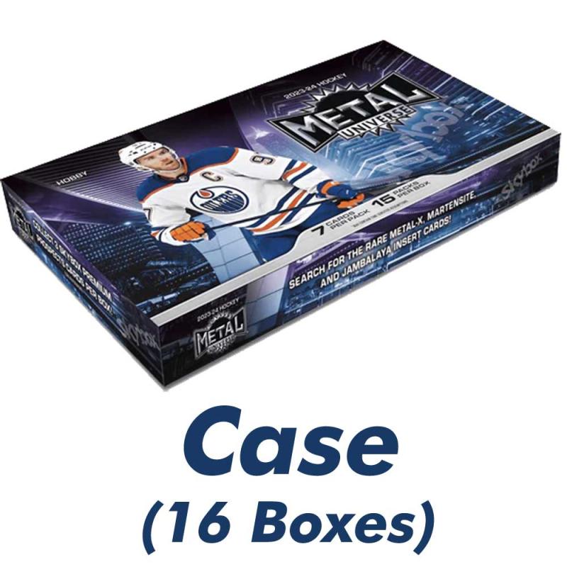 Sealed Case (16 Boxes) 2023-24 Upper Deck NHL Skybox Metal Universe Hobby [47633]