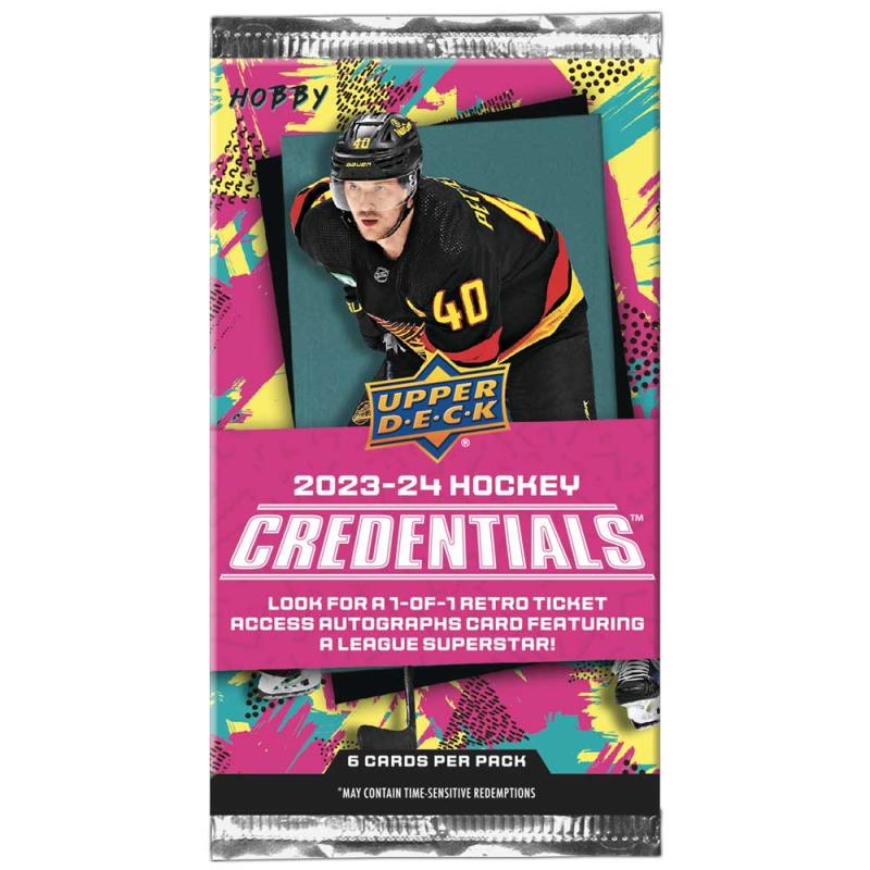 1 Pack 2023-24 Upper Deck Credentials Hobby