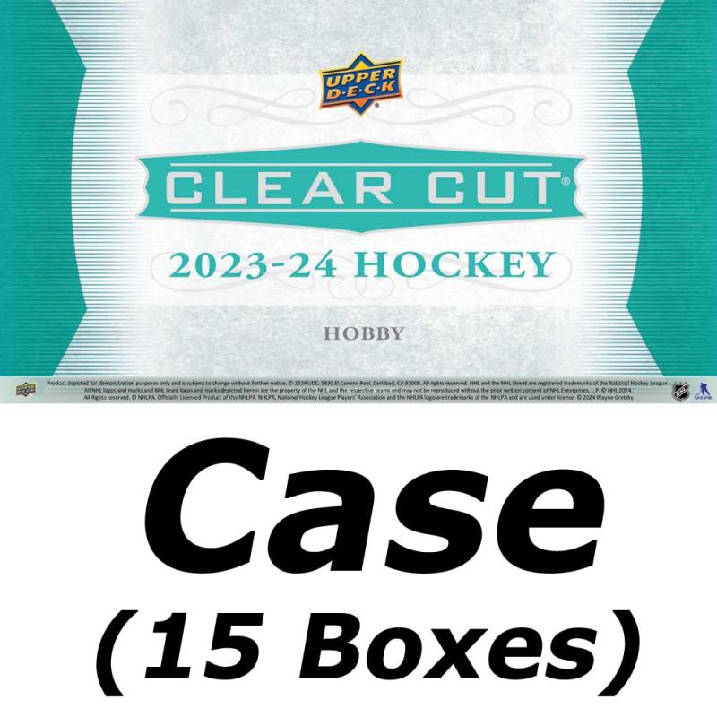 PRE-BUY: Sealed Case (15 Boxes) 2023-24 Upper Deck Clear Cut Hobby [54005] (Preliminary release February 5:th 2025)