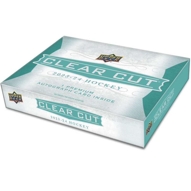 FÖRKÖP: Hel Box 2023-24 Upper Deck Clear Cut Hobby (Preliminär release 31:e januari 2025)